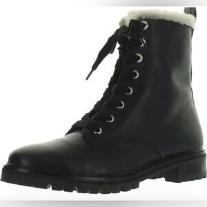 Kate Spade Black Lace-Up Boots